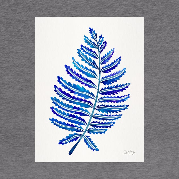 fern leaf navy by CatCoq